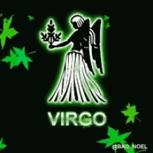 a virgo star pattern on black background