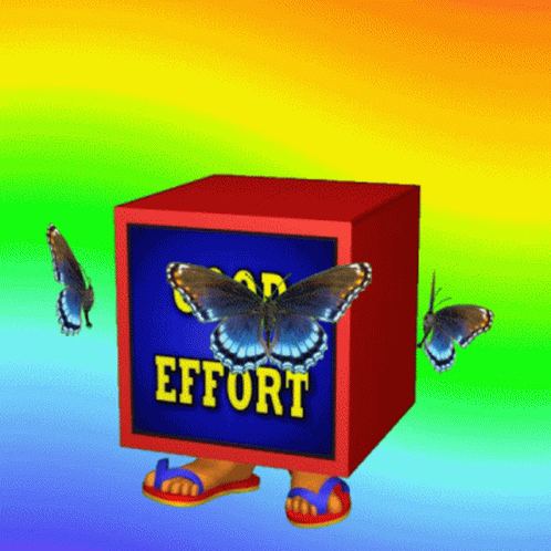 an animated picture of erflies and the word effort