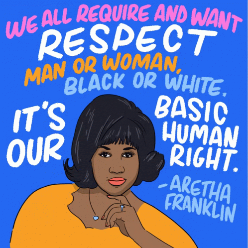 an illustration shows an african american woman and her words