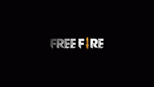 the words free fire written in front of a black background