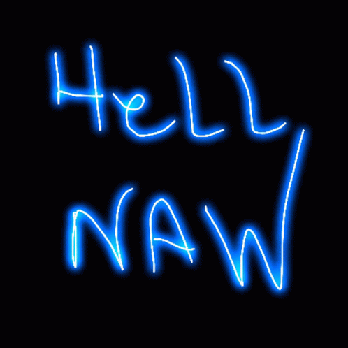 neon light text on a black background that says hell war