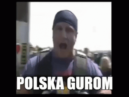 a person with the caption polska gurom