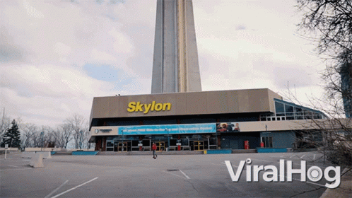 skylon shopping center in a very big city parking lot
