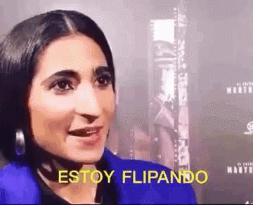 woman on screen with caption from video in spanish