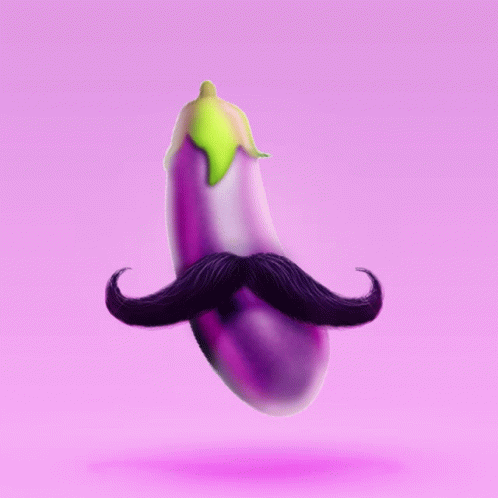 an image of a pink and purple object that is a mustache