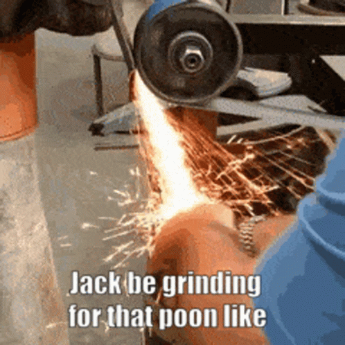 a person working on metal and a quote saying,