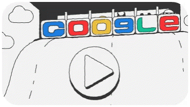 a drawing of the google on in front of an image of the google logo