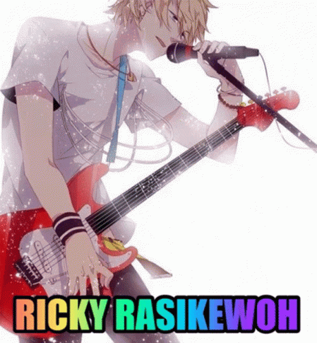 ricky rasikewoh with a guitar playing