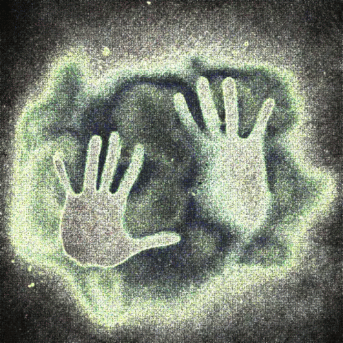 some green ink and white gloves on a surface
