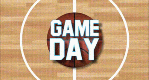 a basketball ball with the words game day in front