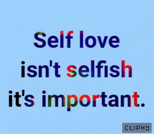 a quote with the words self love isn't selfish, it's important