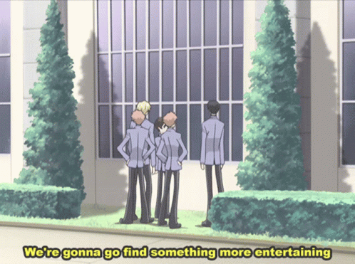 anime character standing in front of a building with the caption we're going to find soing more entertaining than