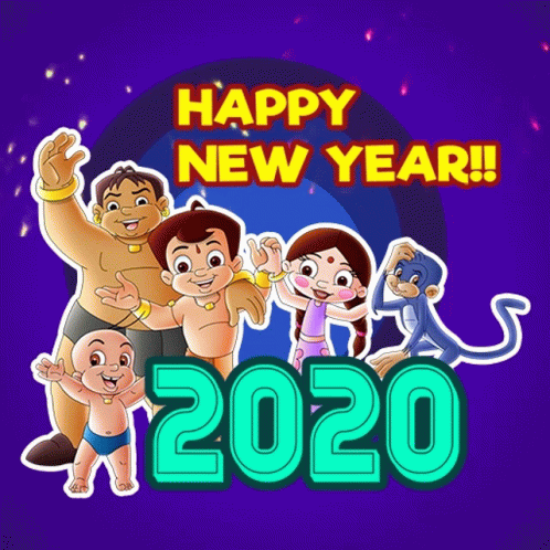 happy new year 2020 with images and images of friends