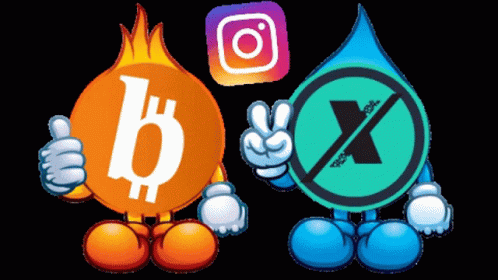 a picture of an app icon with an x, bitcoin and a fire on it