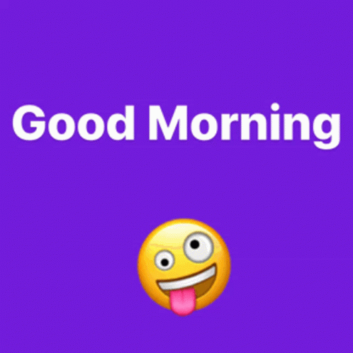a purple background with the words good morning on it