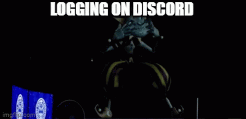 the cover for logging on discord, featuring an image of a woman with her head in