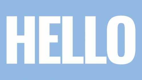 an image of an orange word with white letters that say hello