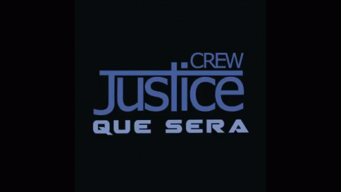 the logo for the crew justice que sera