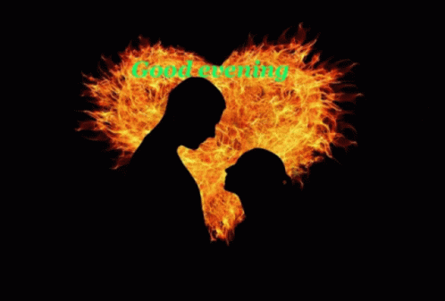 a silhouette image of two people with the words family in bright blue smoke