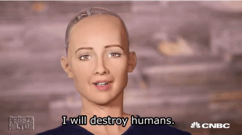 there is a avatar with words that say i will destroy humans