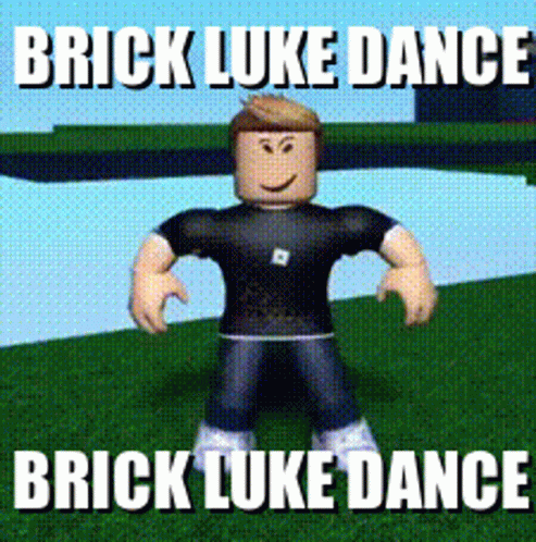 the words trick luke dance against a cartoon character