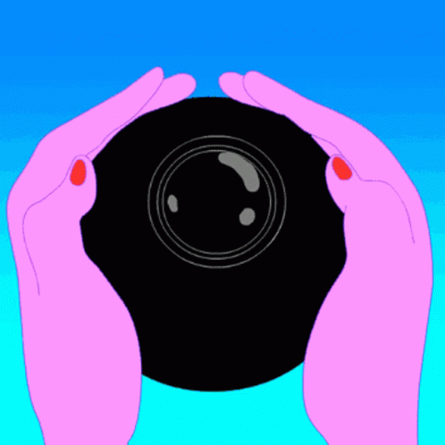 hands hold a black object that has a pink frame