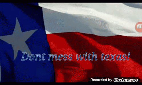 some texas flags are in full and close