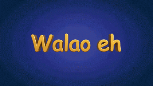 the word waloo eh written on red and blue letters