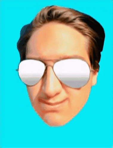 a digital painting of a man wearing sunglasses