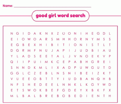 a word search is shown with a purple background