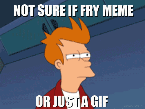 the simpsons quote in a room says not sure if fry meme or just a gift
