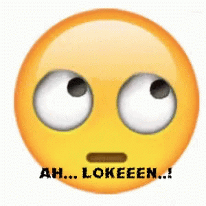 an emoticon with the words ah, lokien on it