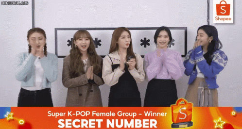 a tv advertit for super k - pop female group, secret number