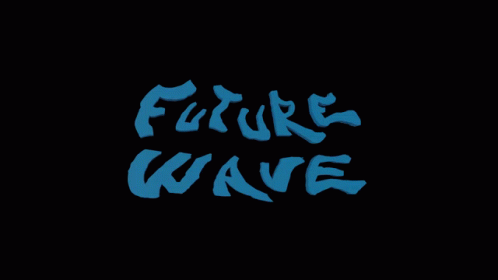 the word'pure wave'is made with graffiti type