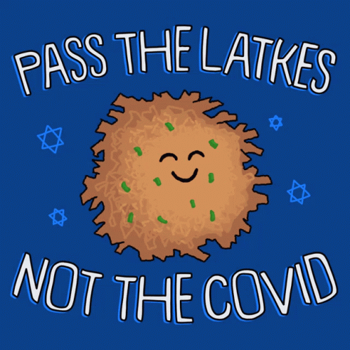 a blue puffer ball with a happy face, and the words pass the laaks not the cov