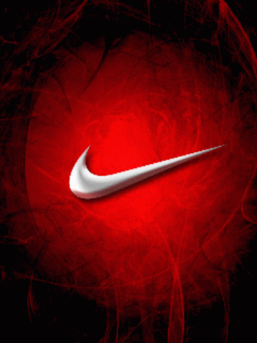 an image of a nike logo in blue background