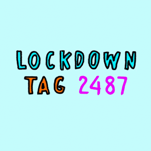 a yellow wall with the word lockdown tag