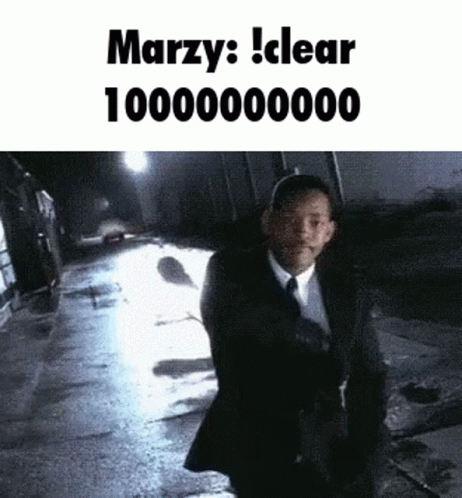 a man wearing a suit and tie with words that say, mary clear 10, 000, 0000