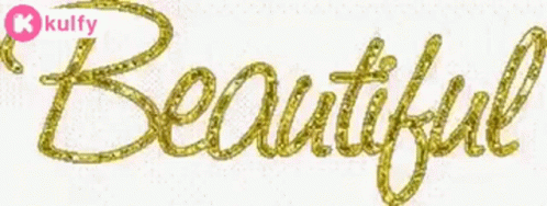 a stylized drawing of the word beautiful