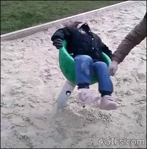 a child that is on the sand by itself