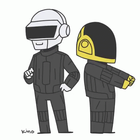 an image of two robot characters with glasses