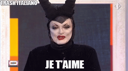 a picture of a man in a costume saying je t'aime