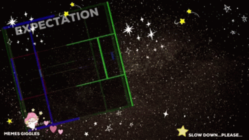a space scene with an open space section on which is where stars are in the sky and snowflakes are floating all over the space