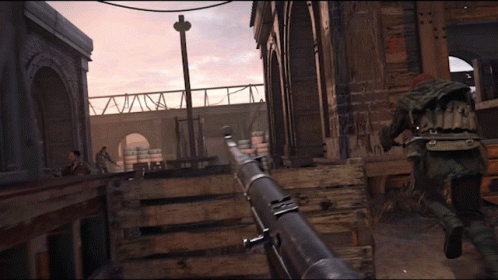 a screens of the game's first person shooter and sgun