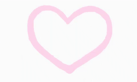 a heart - shaped light pink frame with a white background