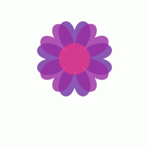 an illustration of a large flower that is purple