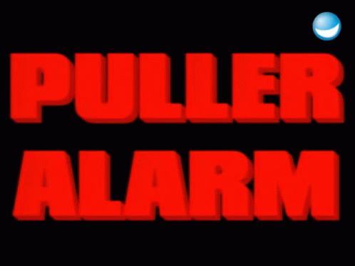 a computer generated logo showing the word puller alarm