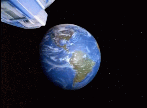 an image of the earth with a container nearby