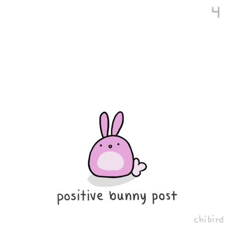 the logo for a bunny postcard