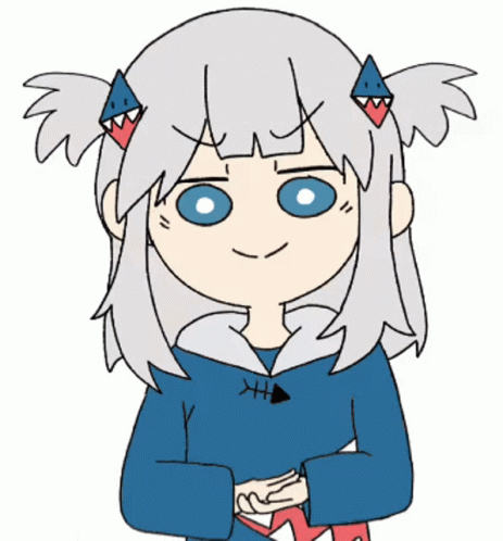 a woman with white hair and horns sitting down